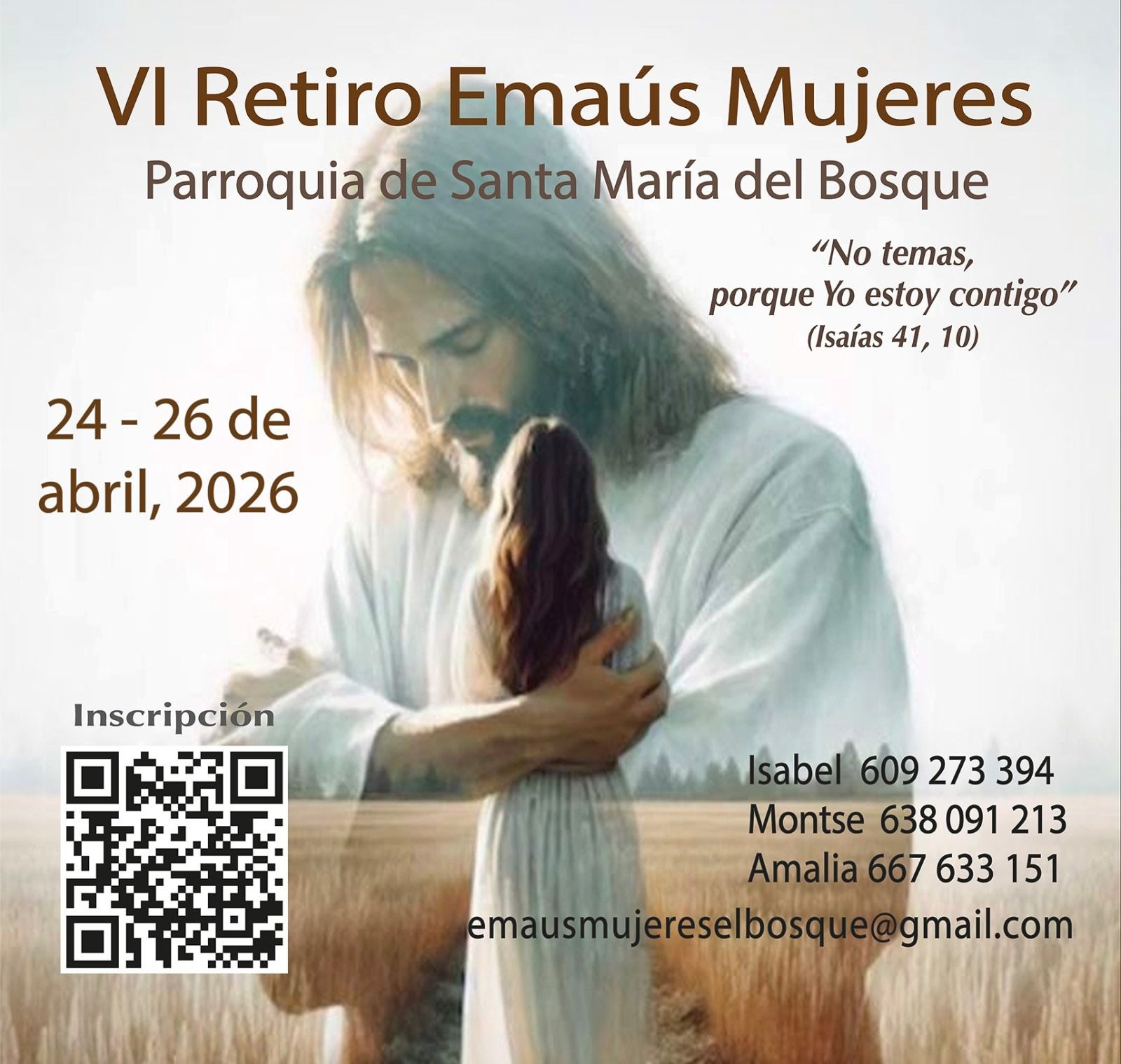 ¿Te animas a participar en el próximo retiro de Emaús mujeres de la parroquia?