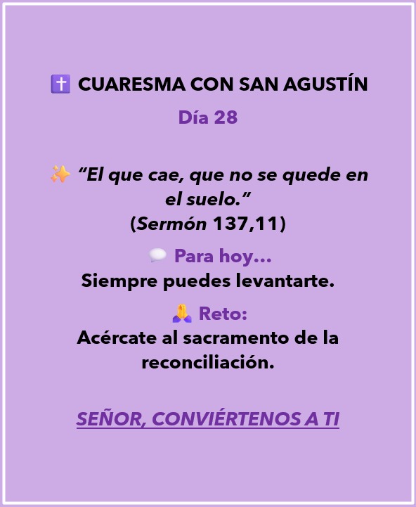 Cuaresma con San Agustín