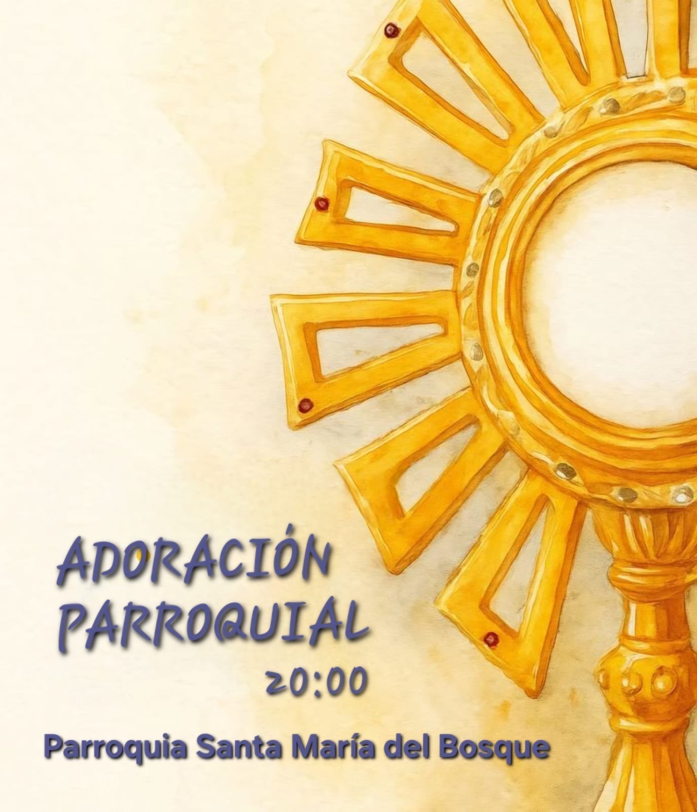 Adoración parroquial hoy jueves